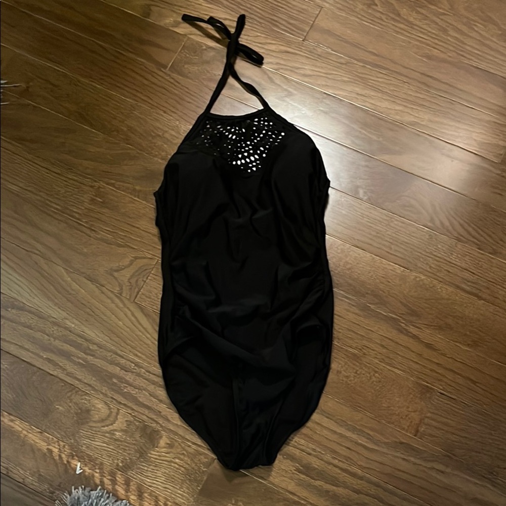 Women's Merona Black One Piece Swimsuit